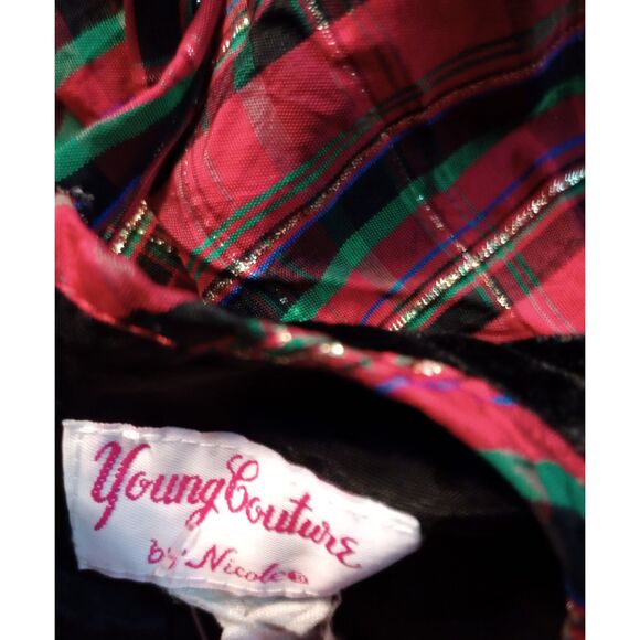 Young Couture by Nicole Vintage Girls Christmas Dress - Picture 7 of 7